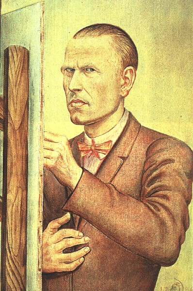 Otto Dix: Self-Portrait with Easel