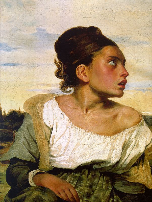Girl Seated in a Cemetery