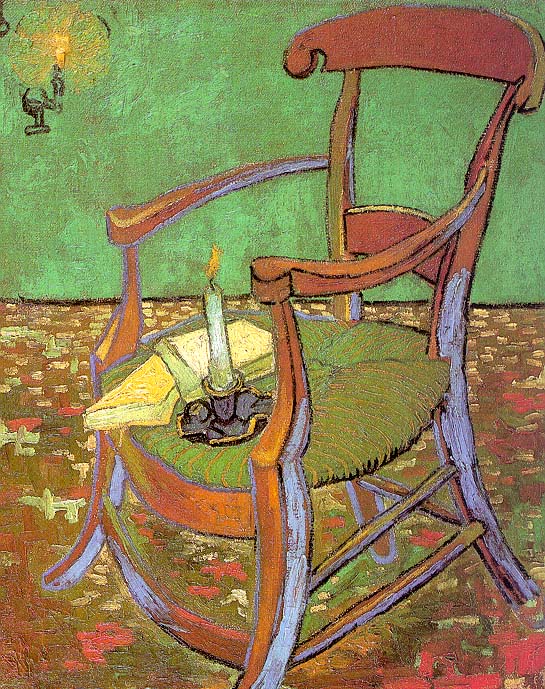 Gauguin's Chair with Books and Candle