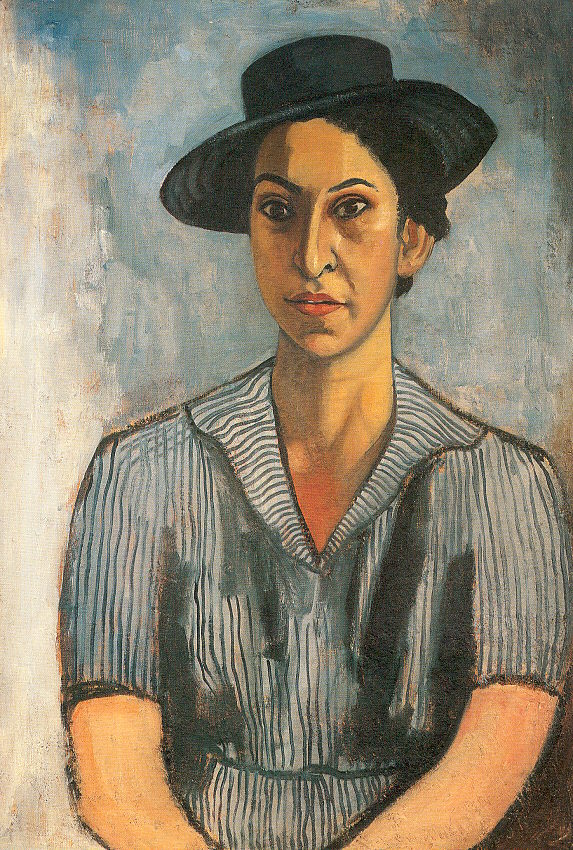Woman with Blue Hat